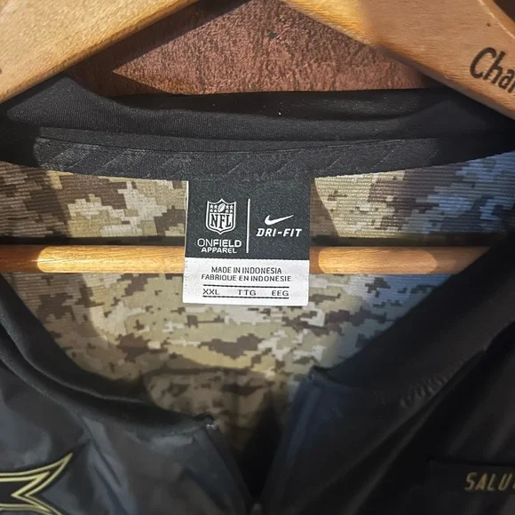 Nike Men's 2XL Black Dallas Cowboys Salute to Service Jacket - Picture 2 of 3
